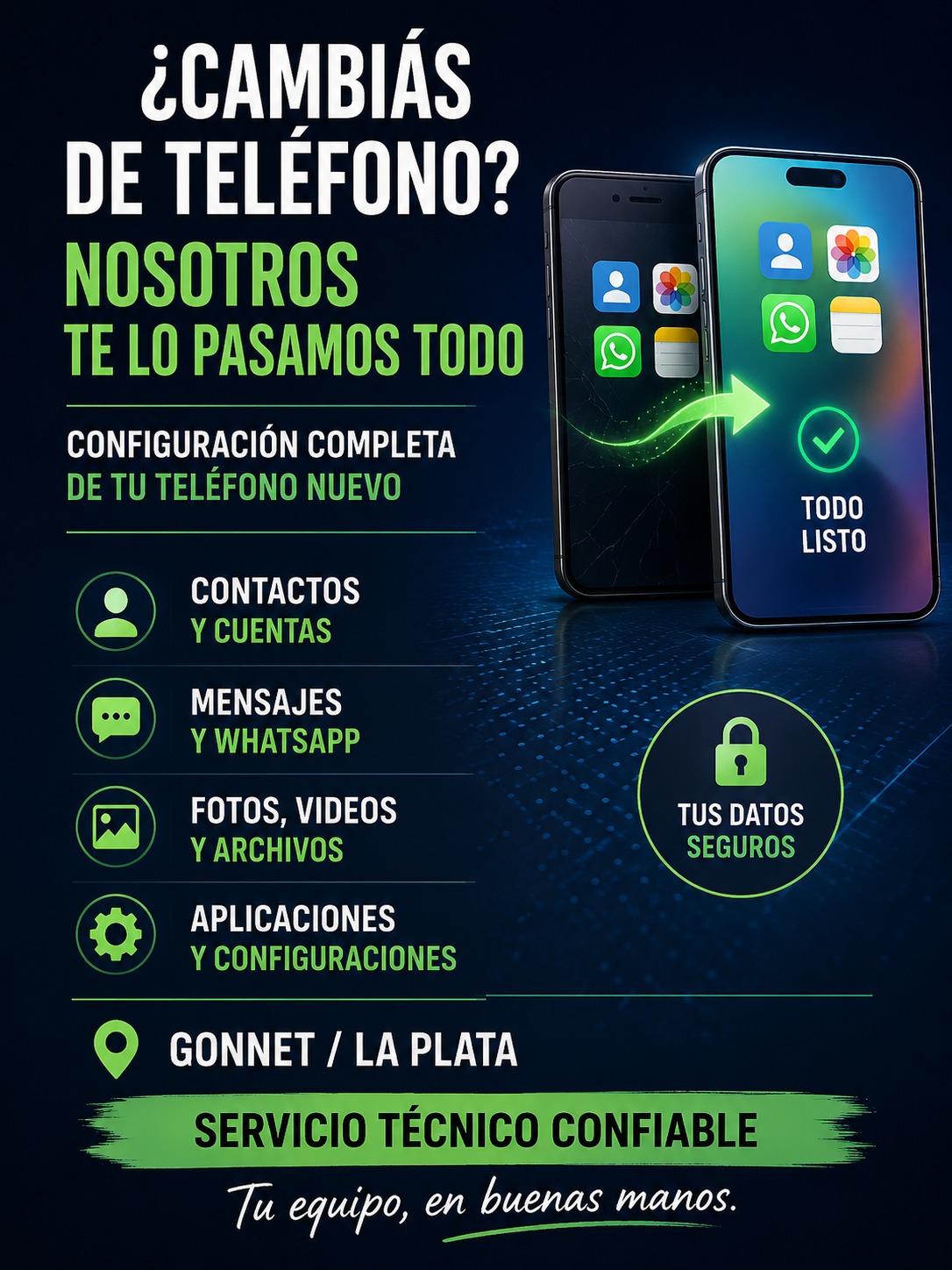 Cambio de teléfono